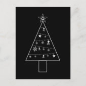 Weihnachtsbaum Feiertagspostkarte (Vorderseite)