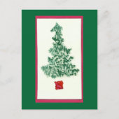 Weihnachtsbaum Feiertagspostkarte (Vorderseite)