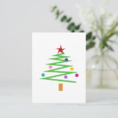 Weihnachtsbaum Feiertagspostkarte (Stehend Vorderseite)