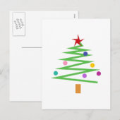 Weihnachtsbaum Feiertagspostkarte (Vorne/Hinten)