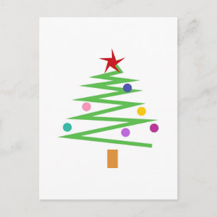 Weihnachtsbaum Feiertagspostkarte