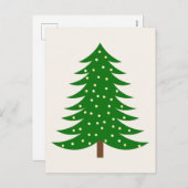 Weihnachtsbaum Feiertagspostkarte (Vorne/Hinten)
