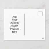 Weihnachtsbaum Feiertagspostkarte (Rückseite)