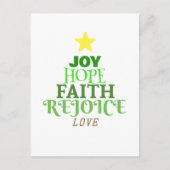 Weihnachtsbaum Feiertagspostkarte (Vorderseite)