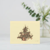 Weihnachtsbaum Feiertagspostkarte (Stehend Vorderseite)
