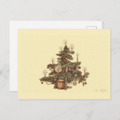 Weihnachtsbaum Feiertagspostkarte (Vorne/Hinten)