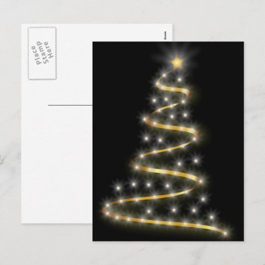Weihnachtsbaum Feiertagspostkarte (Vorne/Hinten)