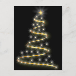 Weihnachtsbaum Feiertagspostkarte