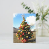 Weihnachtsbaum Feiertagspostkarte (Stehend Vorderseite)