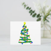 Weihnachtsbaum Feiertagspostkarte (Stehend Vorderseite)