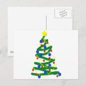 Weihnachtsbaum Feiertagspostkarte (Vorne/Hinten)