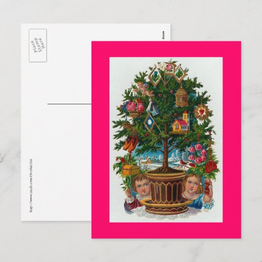 Weihnachtsbaum Feiertagspostkarte (Vorne/Hinten)