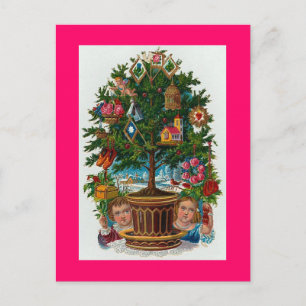Weihnachtsbaum Feiertagspostkarte