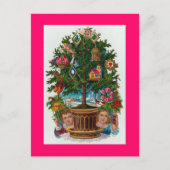 Weihnachtsbaum Feiertagspostkarte (Vorderseite)