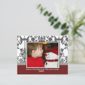 Weihnachtsbaum Feiertagspostkarte (Stehend Vorderseite)