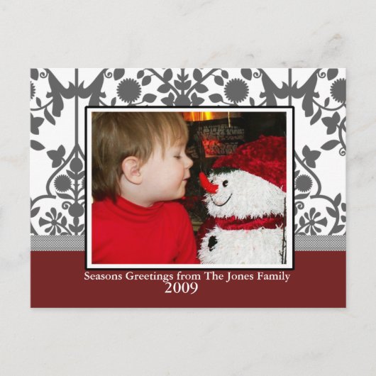 Weihnachtsbaum Feiertagspostkarte (Vorderseite)