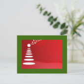 Weihnachtsbaum Feiertagspostkarte (Stehend Vorderseite)