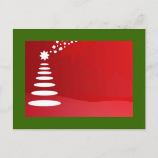 Weihnachtsbaum Feiertagspostkarte (Vorderseite)