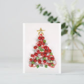 Weihnachtsbaum Feiertagspostkarte (Stehend Vorderseite)