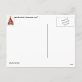 Weihnachtsbaum Feiertagspostkarte (Rückseite)