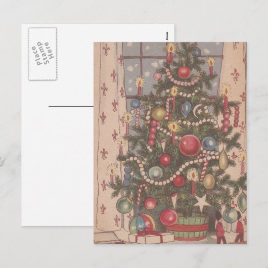 Weihnachtsbaum Feiertagspostkarte (Vorne/Hinten)