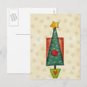 Weihnachtsbaum Feiertagspostkarte (Vorne/Hinten)