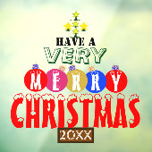 Weihnachtsbaum Fensteraufkleber (Blatt 3)