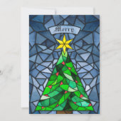 Weihnachtsbaum Feste Glas Weihnachtskarte Feiertagskarte (Vorderseite)