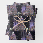 Weihnachtsbaum festes Wrapping Papier Flachblätter (Beispiel)