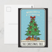 Weihnachtsbaum Festive Feiertagsgeschenke Postkarte (Vorne/Hinten)