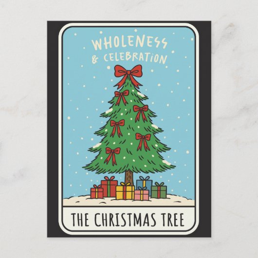 Weihnachtsbaum Festive Feiertagsgeschenke Postkarte (Vorderseite)