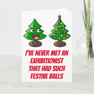 Weihnachtsbaum - Festliche Bälle Feiertagskarte