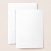 Weihnachtsbaum Festliche Wasserfarbe Kunst Gold Folienkarte (Rückseite mit Umschlag)