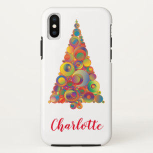 Weihnachtsbaum Festlicher Chic Bunter Mädchenstil Case-Mate iPhone Hülle
