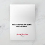 Weihnachtsbaum & Feuerlöscherin Weihnachtskarte Karte (Innenseite)