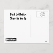 Weihnachtsbaum Fight Holiday Postkarte (Rückseite)