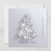 Weihnachtsbaum Firmenfeiertag Dankeskarte (Vorderseite)