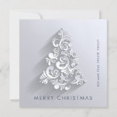 Weihnachtsbaum Firmengrüße Feiertagskarte (Vorderseite)