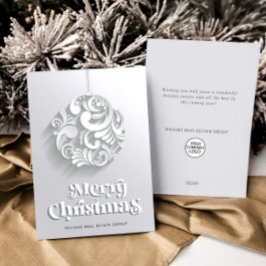 Weihnachtsbaum Firmengrüße Feiertagskarte