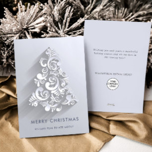 Weihnachtsbaum Firmengrüße Feiertagskarte