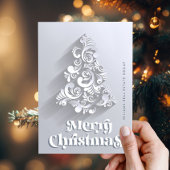 Weihnachtsbaum Firmengrüße Feiertagskarte