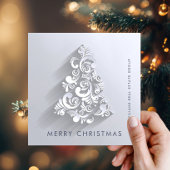 Weihnachtsbaum Firmengrüße Feiertagskarte