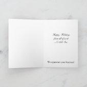 Weihnachtsbaum Firmenweihnachtskarten Feiertagskarte (Innenseite)