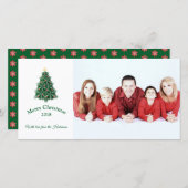 Weihnachtsbaum flach Weihnachtsfoto Karte (Vorne/Hinten)