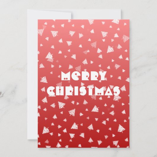 Weihnachtsbaum-Flachkarte (Vorderseite)