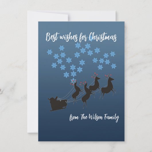 Weihnachtsbaum-Flachstiftkarte Mitteilungskarte (Vorderseite)