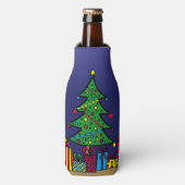 Weihnachtsbaum Flaschenkühler (Flaschenvorderseite)