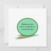 Weihnachtsbaum-Flat-Grußkarte Karte (Rückseite)