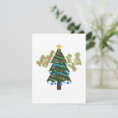 Weihnachtsbaum-Flat-Urlaubskarte Feiertagskarte (Stehend Vorderseite)