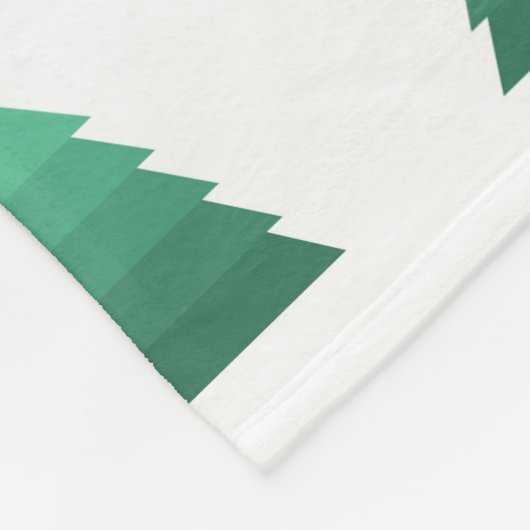 Weihnachtsbaum Fleece Blanket (Ecke)